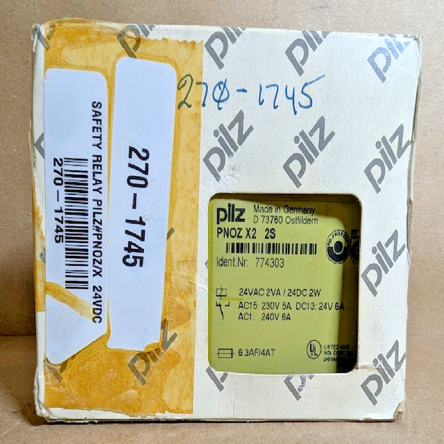 Quality Assurance 774303 -X2-24VACDC-2S Safety Relay, 2NO, 24V AC/DC, 5A () Available for Immediate Delivery