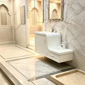 Two-Compartment Ceramic Artificial Stone Parent-<strong>Child</strong> Bathroom <strong>Vanity</strong> with <strong>Children's</strong> &amp; Mother'<strong>s</strong> Wash Face Combinations - Product Image 5