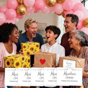 Biglietti di ringraziamento personalizzati con buste - Grazie mille - Product Image 6