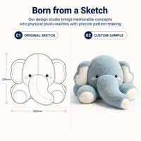 Peluche Super Douce Confortable 60cm, Peluche Animale Nimbus pour Présentoirs de Boutiques et Détaillants, Peluche Personnalisée Moiemias avec Poids