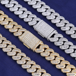 Premium B2B Wholesale VVS Moissanite Miami Cuban <b>Bracelets</b> S925 Silver Iced Out Pass Tester Hip Hop Jewelry ODM Factory - Product Image 6