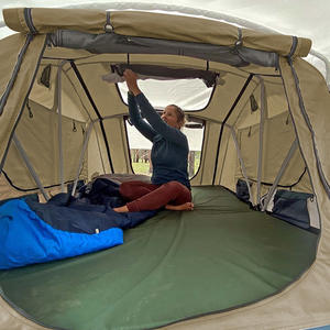 Tente de toit entièrement automatique pour 4 personnes, tente de toit souple pour voiture, imperméable, résistante au froid, quatre saisons, une chambre, <span class=keywords><strong>équipement</strong></span> de <span class=keywords><strong>camping</strong></span> en plein air - Product Image 4