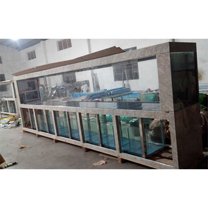 Vente en gros <span class=keywords><strong>de</strong></span> 6 mètres <span class=keywords><strong>de</strong></span> longueur d'aquarium <span class=keywords><strong>de</strong></span> poissons inversés en <span class=keywords><strong>verre</strong></span> ultra clair sur mesure - Product Image 4