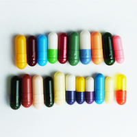 Capsules végétales vides transparentes HPMC Halal BRC, tailles 0, 00, 1, 2, 3, impression de logo personnalisée