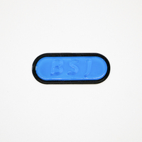 Patch logo personnalisé ovale brillant transparent en TPU thermocollant 3D en relief pour casquette de baseball et accessoires vestimentaires
