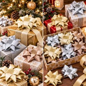 Rubans et nœuds en PP pour Noël, certifiés BSCI SMETA, provenant du Vietnam, avec économies tarifaires, vente en gros B2B pour les chaînes de magasins de détail américaines - Product Image 2