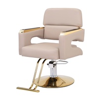 Sillón de Peluquería Moderno con Elevación para Corte de Cabello, Silla de Salón de Belleza Profesional para Mujeres, Silla de Barbería