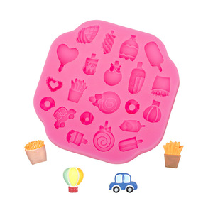 <span class=keywords><strong>Moule</strong></span> à gâteau en silicone graphique en forme d'octogone 3D pour 20 <span class=keywords><strong>frites</strong></span>, beignets, glaces, boissons, sucettes, voitures, ballons - Product Image 3