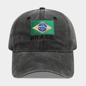 Gorra de Béisbol Vintage Lavada con Bordado de Bandera de País de la Copa <span class=keywords><strong>Mundial</strong></span> de Fútbol 2026, con Hebilla Metálica, para Aficionados - Product Image 3