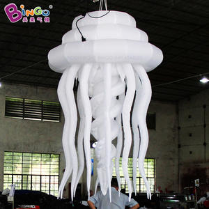 โคมไฟแมงกะพรุนเป่าลมหลากสีสัน ไฟ LED แบบแขวน แมงกะพรุนเป่าลมขนาดใหญ่ สำหรับตกแต่งงานเทศกาล - Product Image 5