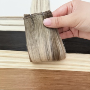 Venta de Fábrica Ruikang, Extensiones de Cabello Europeo 100% Remy Virgen, Cabello Humano Europeo para Genius Weft - Product Image 1