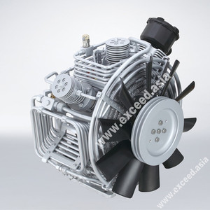 Compresseur d'air respiratoire haute pression APCOM 300 bars, prix usine, gonfleur de bouteille de plongée sous-marine essence et électrique - Product Image 3