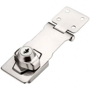 Zinc Alloy Drawer <b>Lock</b> for Exterior No-Drill Hasp <b>Lock</b> Durable & Easy Installation for Wood/Iron Gates <b>Cabinets</b> Workshop Use - Product Image 1