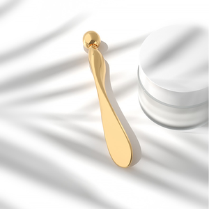 Vendita calda più economica crema per gli occhi in lega di zinco cucchiaio per massaggi di bellezza in metallo per la cura della pelle spatola cosmetica - Product Image 5