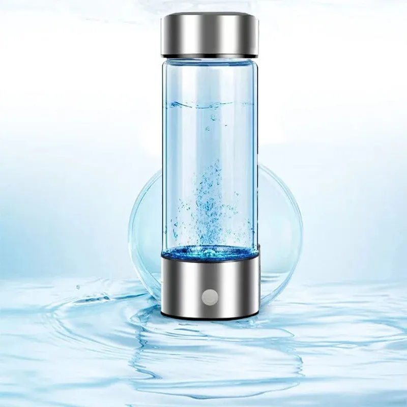 مولد مياه هيدروجيني محمول قليل القلوي قابل لإعادة الشحن زجاجة أيونية للمياه غني بالمكافآت الغنية بالمياه غني بكوب ماء غني بالمكافآت الغنية بالمياه