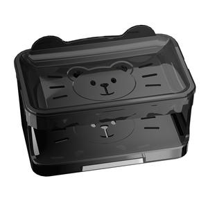 Soporte minimalista para jabonera de montaje en pared, rectangular, drenable, para encimera de cocina y baño, hecho de material Pp - Product Image 2