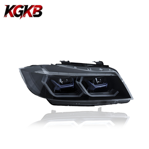 Conjunto de Faros LED KGKB para <span class=keywords><strong>BMW</strong></span> Serie 3 E90 E91 <span class=keywords><strong>316i</strong></span> 318i 320i <span class=keywords><strong>2005</strong></span>-2012, Estilo Láser, Lente de Proyector Mejorada, Conexión Plug and Play - Product Image 4