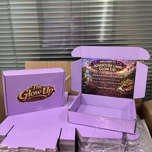 Boîtes d'emballage personnalisées noires et roses pour produits, papier de soie ou papier <span class=keywords><strong>cadeau</strong></span> et cartes de <span class=keywords><strong>remerciement</strong></span> - Product Image 2