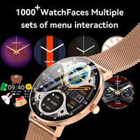 Montre connectée AR unisexe avec écran AMOLED HD incurvé de 1,32 pouces, réponse aux messages WhatsApp, paiement rapide NFC, suivi de la santé tout au long de la journée