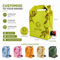 Emballage personnalisé pour vin et cocktails 1L, sac Bag-in-Box, plastique de qualité alimentaire, résistant à l'humidité, avec bec verseur, fonction aseptique