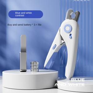 Cortaúñas para mascotas y Lima <span class=keywords><strong>2</strong></span> en 1 con luz frontal que ilumina las líneas de sangre súper afiladas para uñas gruesas en casa - Product Image 5