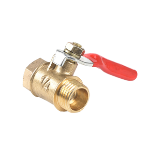 Bille en laiton manuelle avec poignée en PVC, taille personnalisée 20mm-110mm, type à douille pour fluides aqueux - Product Image 1