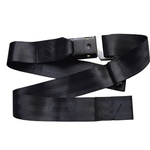 Ceinture de sécurité à deux points B7 pour moto, ambulance, fauteuil roulant, sangle en polyester noir avec boucle ABS - Product Image 2