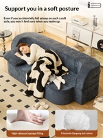 Canapé-lit en tissu chenille doux de qualité supérieure, fauteuil inclinable multifonctionnel, pliable, gain de place, meubles élégants pour la maison