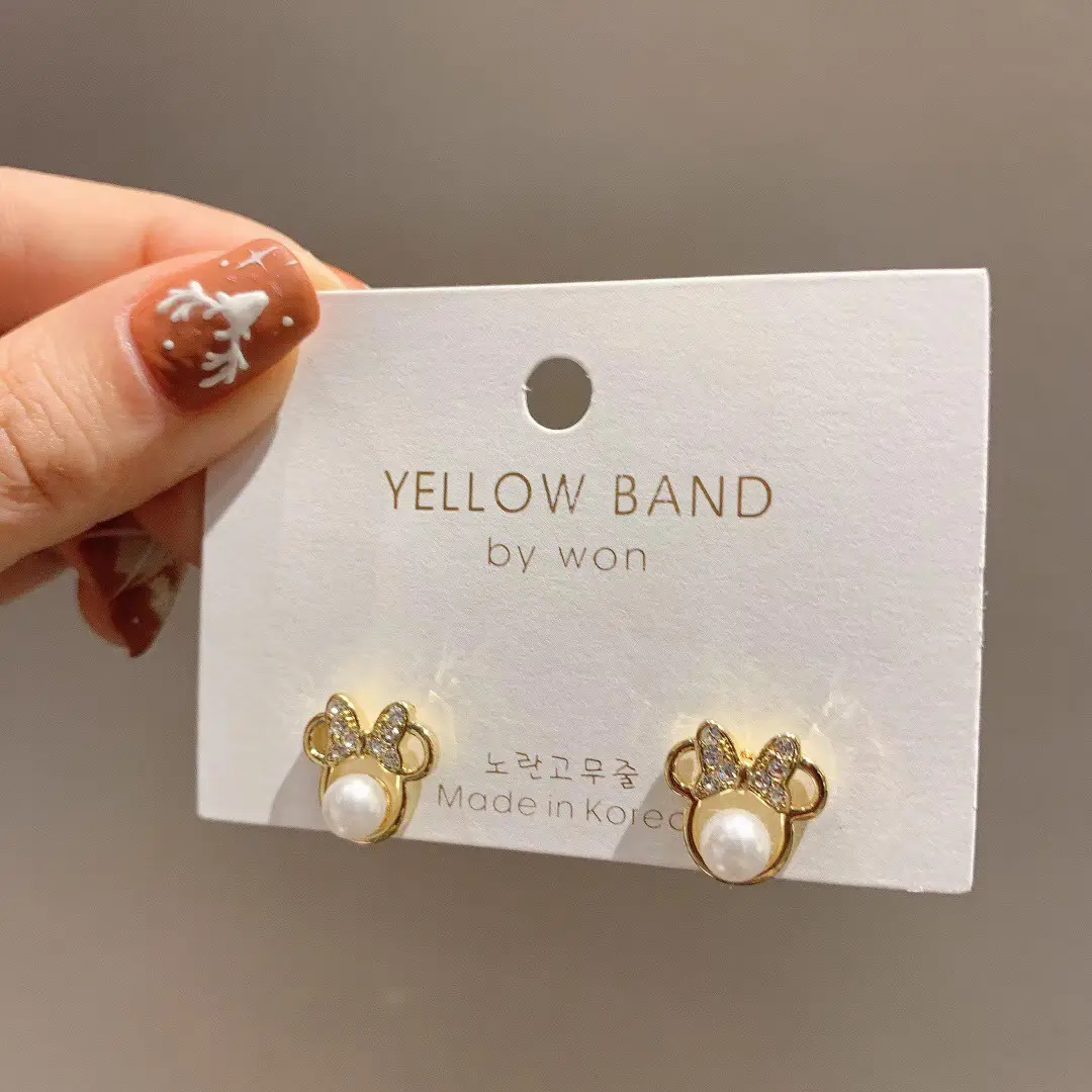 High Quality Custom Golden Foil Logo Print Black PVC Earring Card Jewelry Display Card