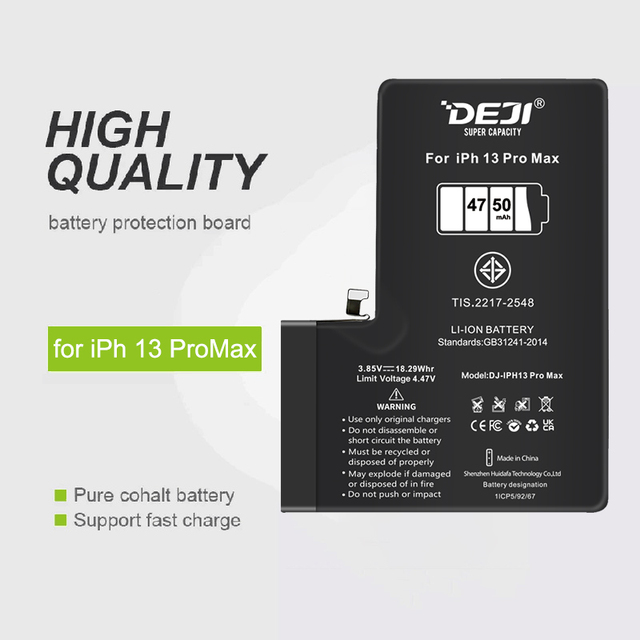 DEJI High Quality Cell Phone Replacement Battery for iPhone 13 Pro Max Replacement Bateria