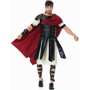 Costume de <span class=keywords><strong>chevalier</strong></span> royal romain médiéval guerrier Cosplay Halloween pour hommes adulte carnaval gladiateurs européens soldat cape - Product Image 5