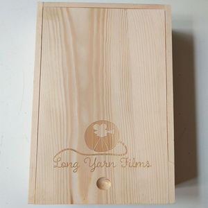 Engraved LOGO Finger Joint Pine Wood <strong>Box</strong> with Sliding Lid <strong>Keepsakes</strong> <strong>Memory</strong> <strong>Box</strong> Mortise Tenon Joint Wooden <strong>Box</strong> for Gift Packaging - Product Image 2