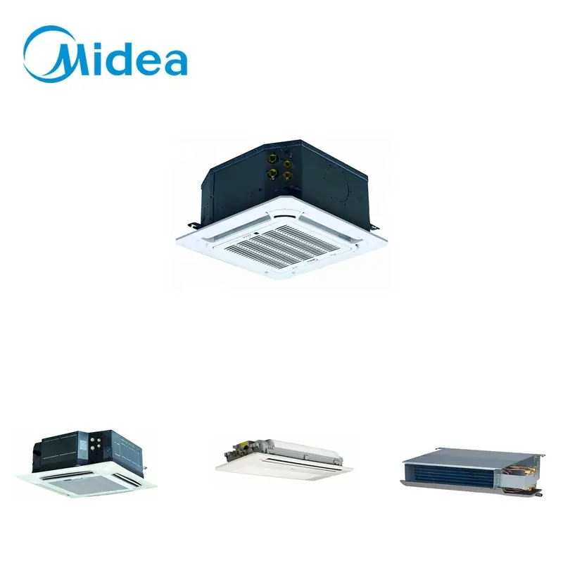 Midea controllo individuale della feritoia 750CFM 1204 portata dell'acqua a quattro vie raffreddato ad acqua per soffitto a cassette ventilatori sistema HVAC