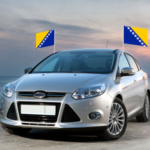 Drapeau de <span class=keywords><strong>voiture</strong></span> promotionnel de Bosnie-Herzégovine de taille personnalisée 12x18 Drapeau de fenêtre de <span class=keywords><strong>voiture</strong></span> anti-rides à séchage rapide en polyester personnalisé - Product Image 3