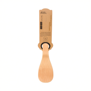 Lot de 12 spatules angulaires Zp2 avec fixation par clip, ustensiles de cuisine en bois - Product Image 1