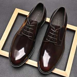 Chaussures pour hommes en cuir véritable, faites à la main, de haute qualité, sur mesure, pour mariage et occasions formelles, augmentant la taille - Product Image 3