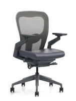 Chaise de bureau moderne et confortable à prix abordable, chaise de direction ergonomique pivotante en maille avec accoudoirs réglables