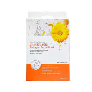 Mascarillas Faciales con Logotipo Personalizado, Mascarilla de Belleza Coreana de Caléndula Reafirmante, Tensora y Lifting, Mascarilla Facial de Colágeno - Product Image 5