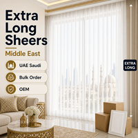 Voilages extra longs de qualité supérieure pour le marché du Moyen-Orient – Fabricant en gros de draperies en voile – Commande en gros Émirats Arabes Unis, Arabie Saoudite – OEM