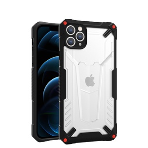 เคสสำหรับ VIVO Y15 Y12 <span class=keywords><strong>Y13</strong></span> Y11 U10 Y20 Y95 แบบใส 2in1 ผิวสัมผัสแบบด้าน วัสดุแบบกลไก ป้องกันรอยขีดข่วน กันกระแทก - Product Image 2