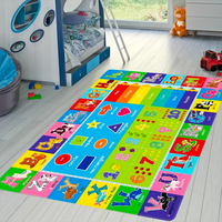 para habitación de adolescentes, Alfombra de Interior de dibujos animados suave de lana sintética para dormitorio de niños