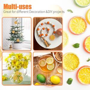 Tranches de citron artificielles en plastique de 5 cm pour la décoration de la maison - Product Image 4