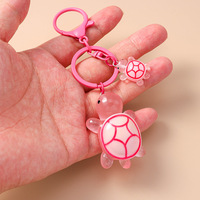 Figurine de tortue miniature en résine, jouet animal marin, breloque de sac, porte-clés tortue de mer pour enfant