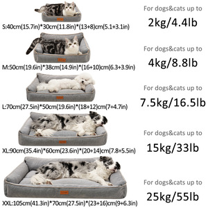 Fabrikanten Op Maat Hoge Kwaliteit Verwijderbaar Hondenbed Voor Kleine Honden Bedden Voor Huisdieren - Product Image 3