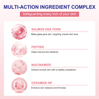 MELAO Pdrn Soins de la peau Coréen Rose Rose Niacinamide Tonique Laiteux Pdrn Toner Visage Private Label Anti-âge Blanchissant Tonique Hydratant
