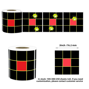 Dericsson - Rollo de 100 Hojas de Pegatinas para Objetivos de Tiro, 3 Pulgadas, Objetivos de Papel Reactivos, Personalización Disponible - Product Image 4