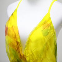 Europäisches und amerikanisches Damen-Sommerkleid in Bodenlänge, neues Mesh-Print-Design für Urlaub, Freizeit und Party