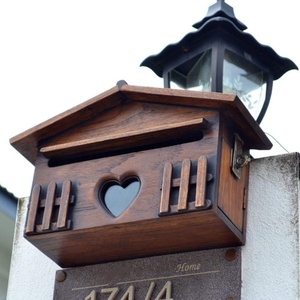 Cabine en bois boîte aux lettres rustique <span class=keywords><strong>Vintage</strong></span> extérieur étanche à la pluie boîte aux lettres boîte à Suggestion boîte aux lettres - Product Image 5