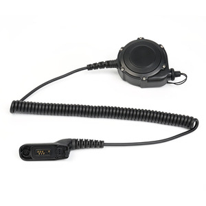 Cable adaptador de auriculares de Radio bidireccional PTT 61U incorporado Nex-us 7,1mm conector hembra con clip de cinturón para GP328 - Product Image 1