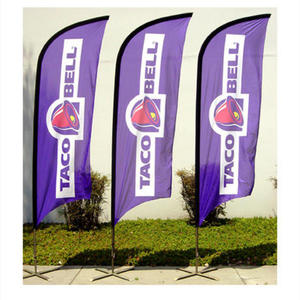 Xe đại lý cờ lớn thương mại hiển thị dễ dàng thực hiện biểu tượng tùy chỉnh bãi biển cờ cho xây dựng thương hiệu tiếp thị sự kiện - Product Image 4